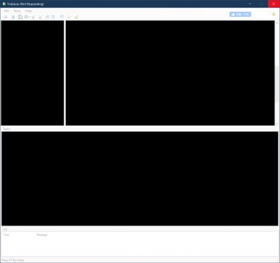 Screen turns black and no controls can be accessed